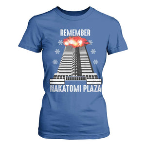 Remember Nakatomi Plaza T Shirt For Women Christmas Party 1988 Movie TS11 Royal Blue Print Your Wear
