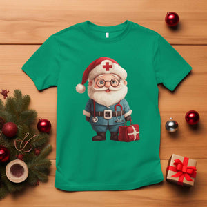Funny Christmas Santa Doctor Medical T Shirt TS11 Irish Green Print Your Wear