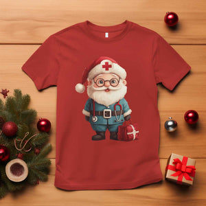 Funny Christmas Santa Doctor Medical T Shirt TS11 Red Print Your Wear