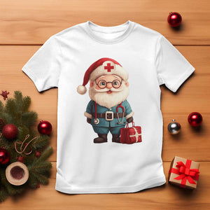 Funny Christmas Santa Doctor Medical T Shirt TS11 White Print Your Wear