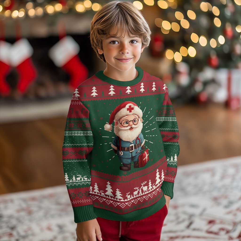 Funny Xmas Santa Doctor Medical Ugly Christmas Sweater TS11 Christmas Print Your Wear