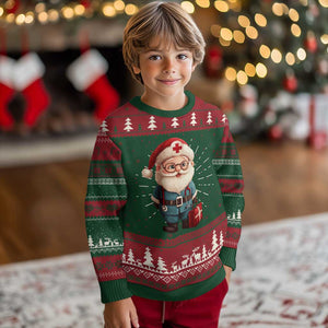Funny Xmas Santa Doctor Medical Ugly Christmas Sweater TS11 Christmas Print Your Wear