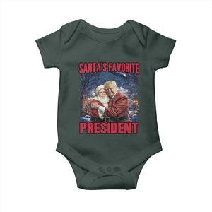 Funny Christmas Trump Santa Baby Onesie Santa's Favorite President White House TS11 Print Your Wear