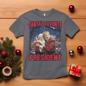 Funny Christmas Trump Santa T Shirt Santa's Favorite President White House TS11 Charcoal Print Your Wear