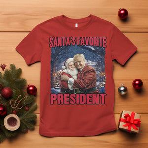 Funny Christmas Trump Santa T Shirt Santa's Favorite President White House TS11 Red Print Your Wear