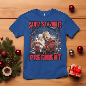 Funny Christmas Trump Santa T Shirt Santa's Favorite President White House TS11 Royal Blue Print Your Wear