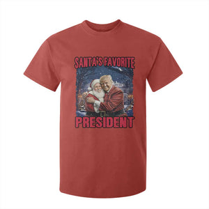 Funny Christmas Trump Santa T Shirt For Kid Santa's Favorite President White House TS11 Red Print Your Wear