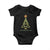 Irish Gaelic Christmas Nollaig Shona Baby Onesie Celtic Knot Christmas Tree TS11 Black Print Your Wear
