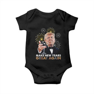 Funny Trump New Year Baby Onesie Make New Years Great Again Fireworks TS11 Black Print Your Wear