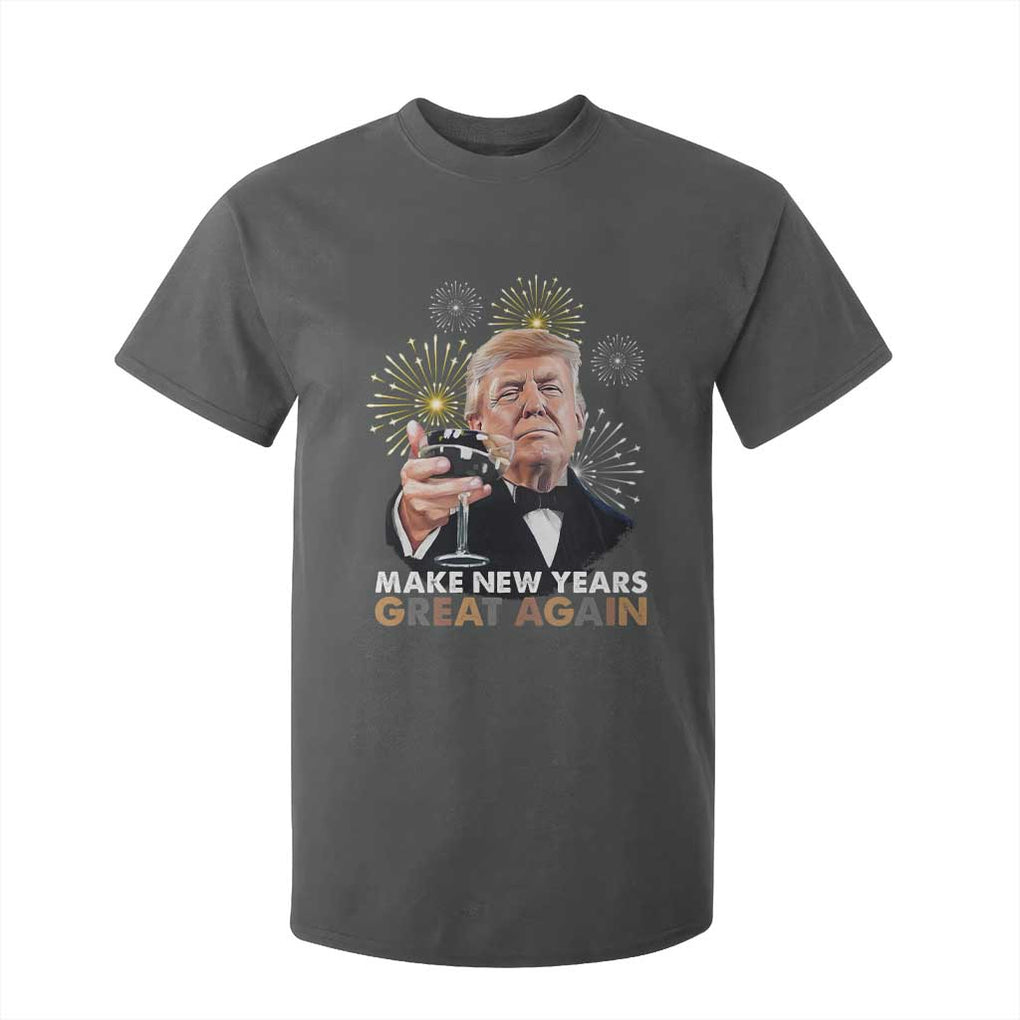 Funny Trump New Year T Shirt For Kid Make New Years Great Again Fireworks TS11 Dark Heather Print Your Wear