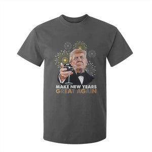 Funny Trump New Year T Shirt For Kid Make New Years Great Again Fireworks TS11 Dark Heather Print Your Wear