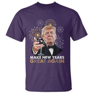 Funny Trump New Year T Shirt Make New Years Great Again Fireworks TS11 Purple Print Your Wear