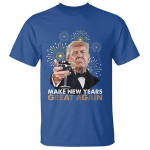 Funny Trump New Year T Shirt Make New Years Great Again Fireworks TS11 Royal Blue Print Your Wear