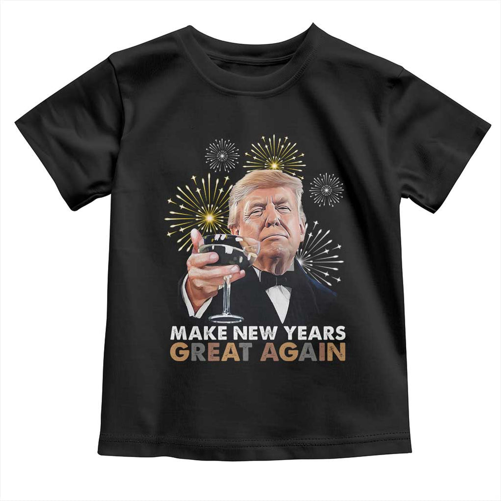 Funny Trump New Year Toddler T Shirt Make New Years Great Again Fireworks TS11 Black Print Your Wear