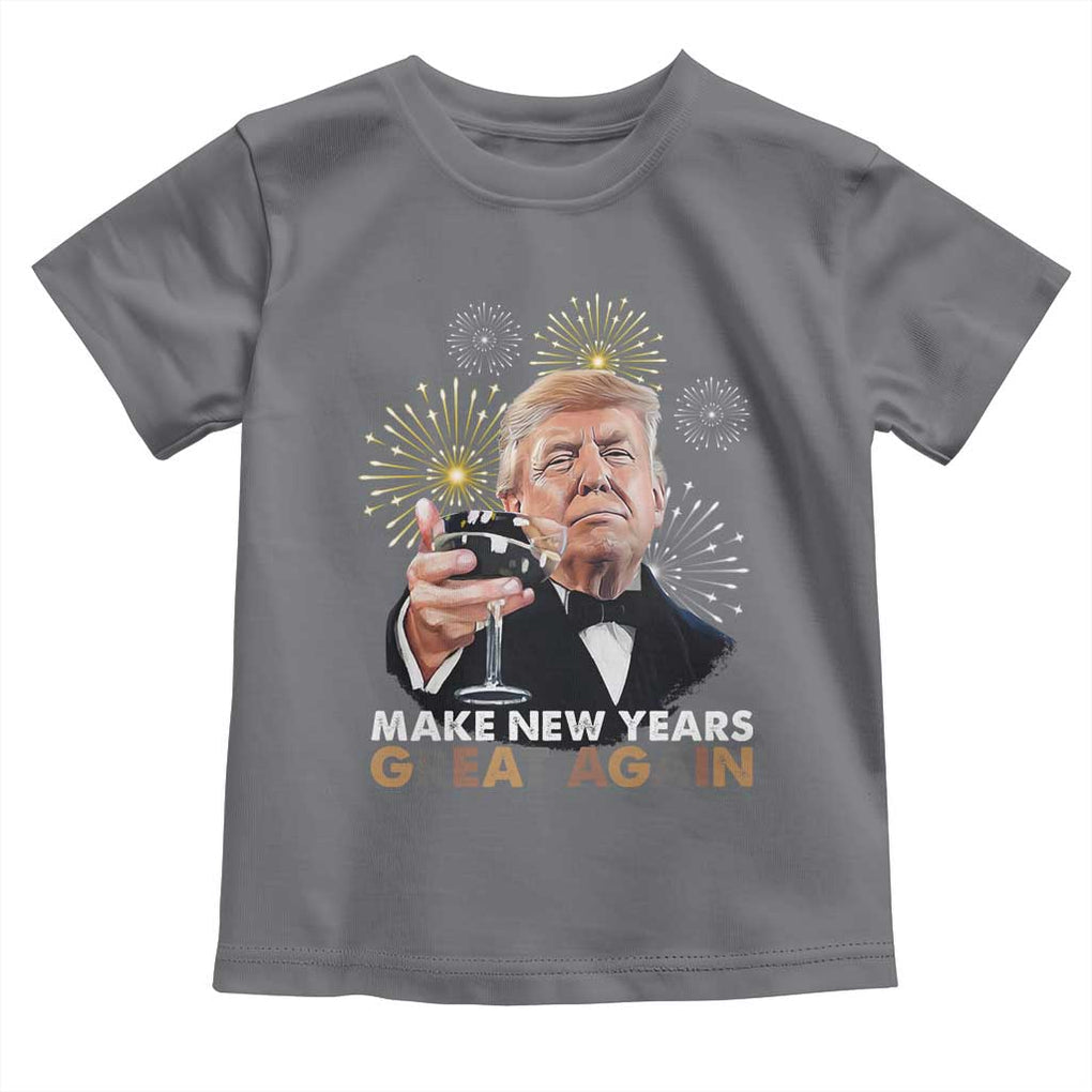 Funny Trump New Year Toddler T Shirt Make New Years Great Again Fireworks TS11 Charcoal Print Your Wear