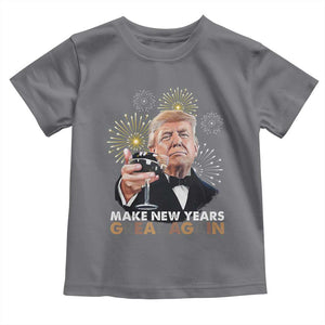 Funny Trump New Year Toddler T Shirt Make New Years Great Again Fireworks TS11 Charcoal Print Your Wear