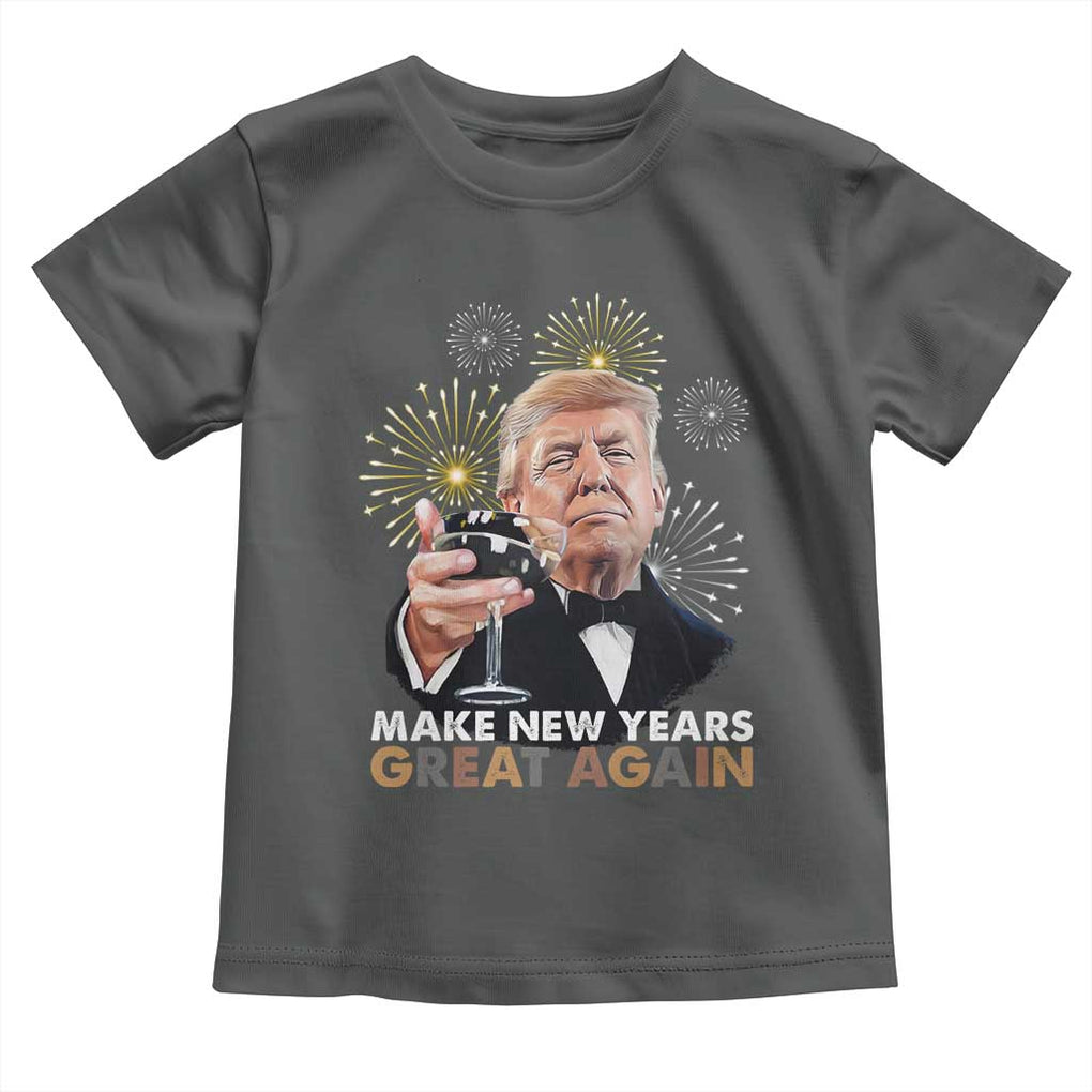 Funny Trump New Year Toddler T Shirt Make New Years Great Again Fireworks TS11 Dark Heather Print Your Wear