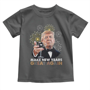 Funny Trump New Year Toddler T Shirt Make New Years Great Again Fireworks TS11 Dark Heather Print Your Wear