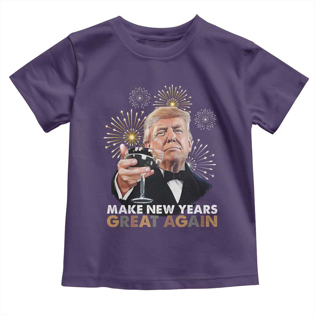 Funny Trump New Year Toddler T Shirt Make New Years Great Again Fireworks TS11 Purple Print Your Wear