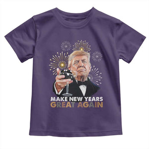 Funny Trump New Year Toddler T Shirt Make New Years Great Again Fireworks TS11 Purple Print Your Wear
