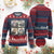 Funny Trump New Year New America 2025 Ugly Christmas Sweater Sparkling Fireworks TS11 Burgundy Print Your Wear