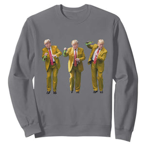 Funny Trump Dance Happy New Year 2025 Sweatshirt TS11 Charcoal Print Your Wear