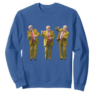 Funny Trump Dance Happy New Year 2025 Sweatshirt TS11 Royal Blue Print Your Wear