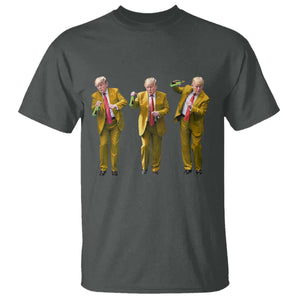 Funny Trump Dance Happy New Year 2025 T Shirt TS11 Dark Heather Print Your Wear