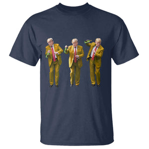 Funny Trump Dance Happy New Year 2025 T Shirt TS11 Navy Print Your Wear