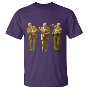 Funny Trump Dance Happy New Year 2025 T Shirt TS11 Purple Print Your Wear