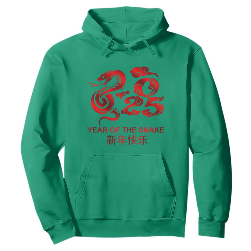 Year Of The Snake Lunar Chinese New Year 2025 Hoodie TS11 Irish Green Print Your Wear