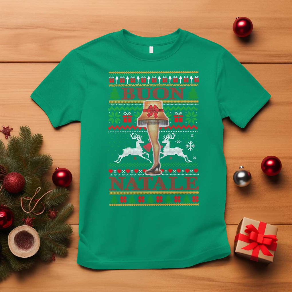 Funny Christmas Movie T Shirt Buon Natale Lamp Italian Christmas TS11 Irish Green Print Your Wear