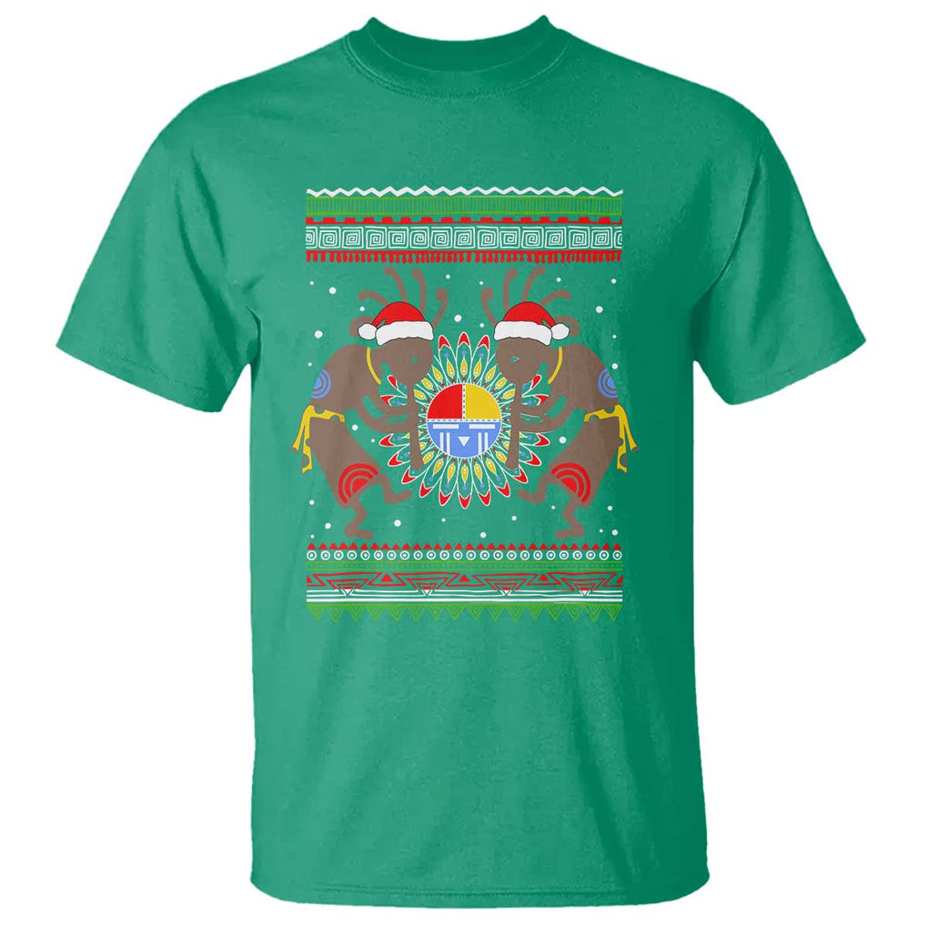 Funny Christmas Native American T Shirt Santa Kokopeli Medicine Wheel TS11 Irish Green Print Your Wear