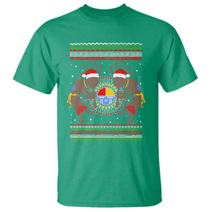 Funny Christmas Native American T Shirt Santa Kokopeli Medicine Wheel TS11 Irish Green Print Your Wear