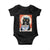Funny Hanukkah Black Cat Eating Noodle Baby Onesie TS11 Black Print Your Wear