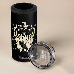 Funny Stranger Christmas 4 in 1 Can Cooler Tumbler Heavy Metal Santa Upside Down TS11 Print Your Wear