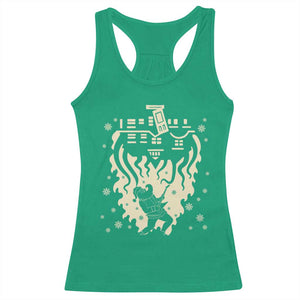 Funny Stranger Christmas Racerback Tank Top Heavy Metal Santa Upside Down TS11 Irish Green Print Your Wear