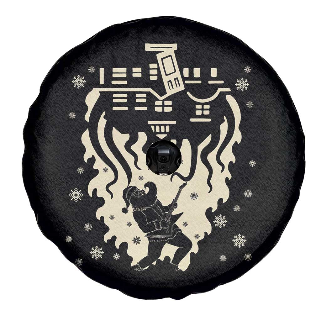 Funny Stranger Christmas Spare Tire Cover Heavy Metal Santa Upside Down TS11 Print Your Wear