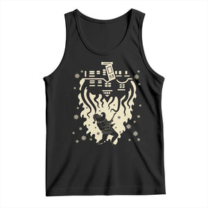 Funny Stranger Christmas Tank Top Heavy Metal Santa Upside Down TS11 Black Print Your Wear