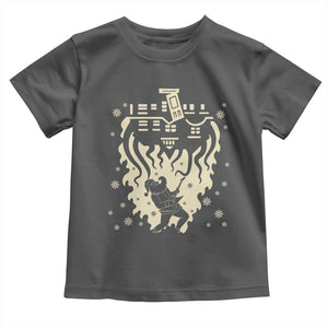 Funny Stranger Christmas Toddler T Shirt Heavy Metal Santa Upside Down TS11 Dark Heather Print Your Wear