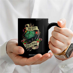 Funny Christmas Tabletop RPG Coffee Mug Merry Critmas D20 RPG Gamer Gaming TS11 Print Your Wear