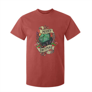 Funny Christmas Tabletop RPG T Shirt For Kid Merry Critmas D20 RPG Gamer Gaming TS11 Red Print Your Wear