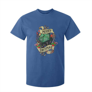 Funny Christmas Tabletop RPG T Shirt For Kid Merry Critmas D20 RPG Gamer Gaming TS11 Royal Blue Print Your Wear