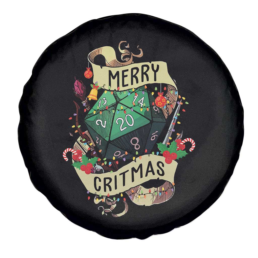 Funny Christmas Tabletop RPG Spare Tire Cover Merry Critmas D20 RPG Gamer Gaming TS11 Print Your Wear