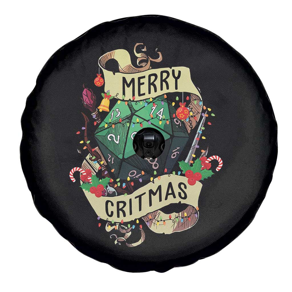 Funny Christmas Tabletop RPG Spare Tire Cover Merry Critmas D20 RPG Gamer Gaming TS11 Print Your Wear