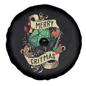 Funny Christmas Tabletop RPG Spare Tire Cover Merry Critmas D20 RPG Gamer Gaming TS11 Print Your Wear