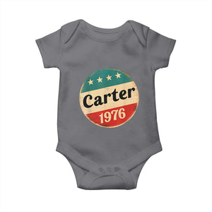 Jimmy Carter Supporter Baby Onesie 39th President U.S Presidential Election 1976 TS11 Charcoal Print Your Wear