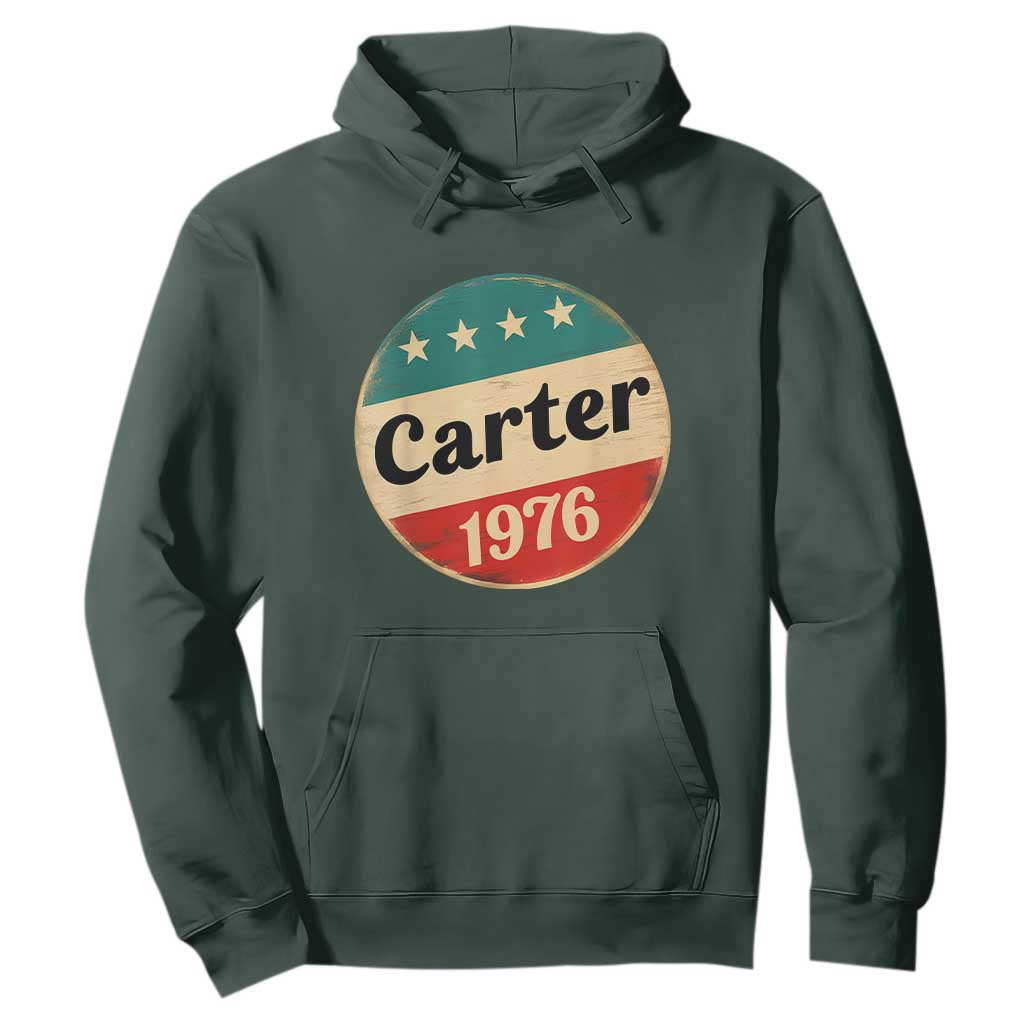 Jimmy Carter Supporter Hoodie 39th President U.S Presidential Election 1976 TS11 Dark Forest Green Print Your Wear