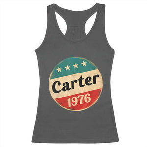 Jimmy Carter Supporter Racerback Tank Top 39th President U.S Presidential Election 1976 TS11 Dark Heather Print Your Wear