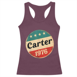 Jimmy Carter Supporter Racerback Tank Top 39th President U.S Presidential Election 1976 TS11 Maroon Print Your Wear